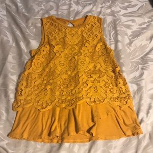 Mustard yellow tank top